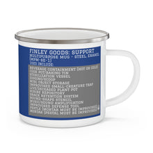 Load image into Gallery viewer, FINLEY GOODS: Support MPM-SE-1B (Multipurpose Mug, Steel Enamel, Version 1 Blue)
