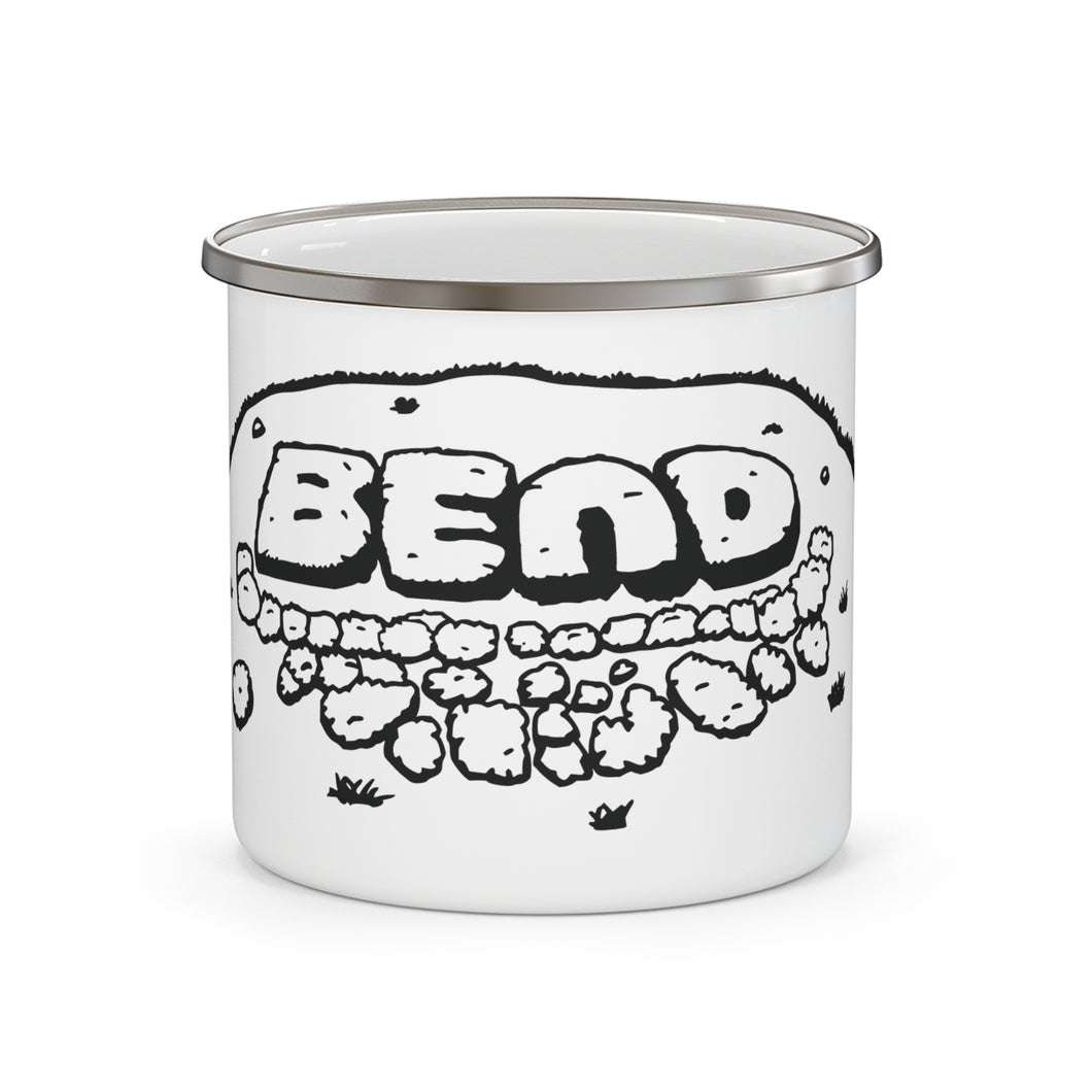 Bend Bushes Enamel Camping Mug