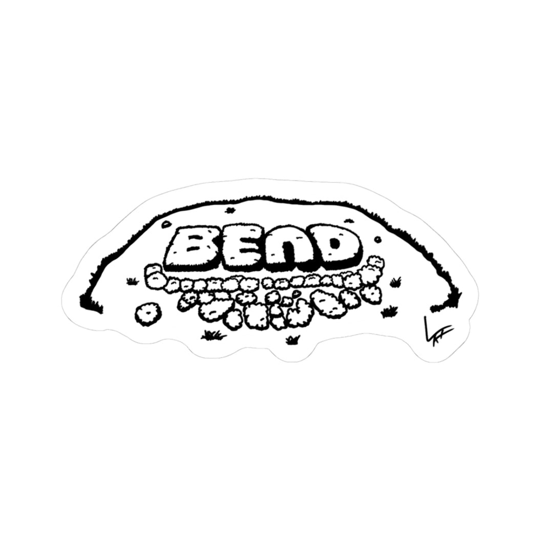 Bend Bushes Sticker | 3x3